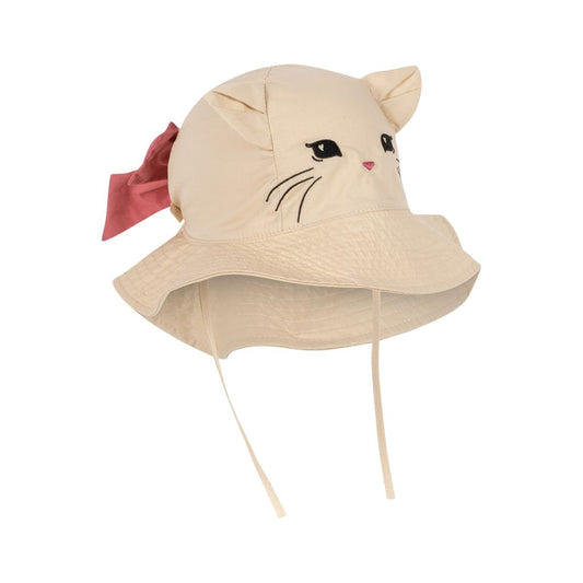 verbena bow kitty sun hat - creme brulee