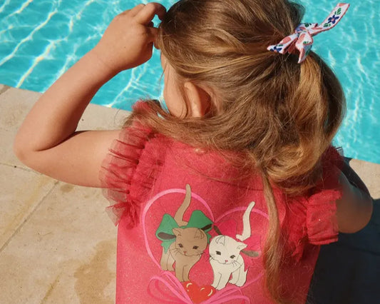 thalia swim vest - viva magenta