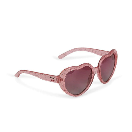 Sunglasses junior heart - cherry glitter