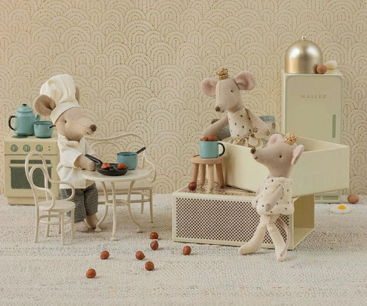 Café set, Mouse, Small - Off white