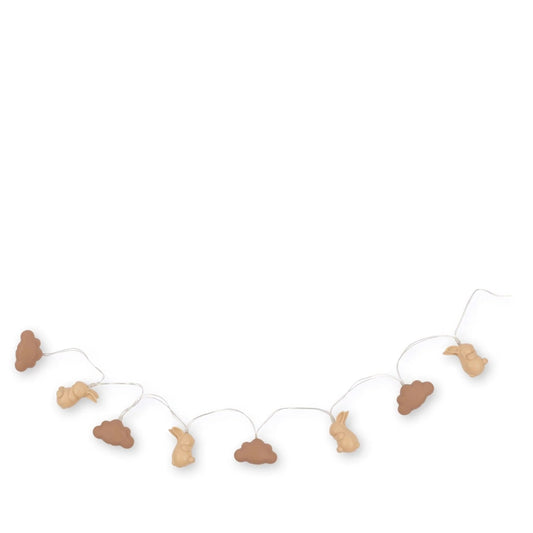 bunny and cloud light chain - shell/blush