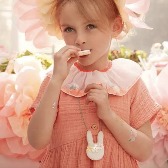 Floral Bunny Necklace