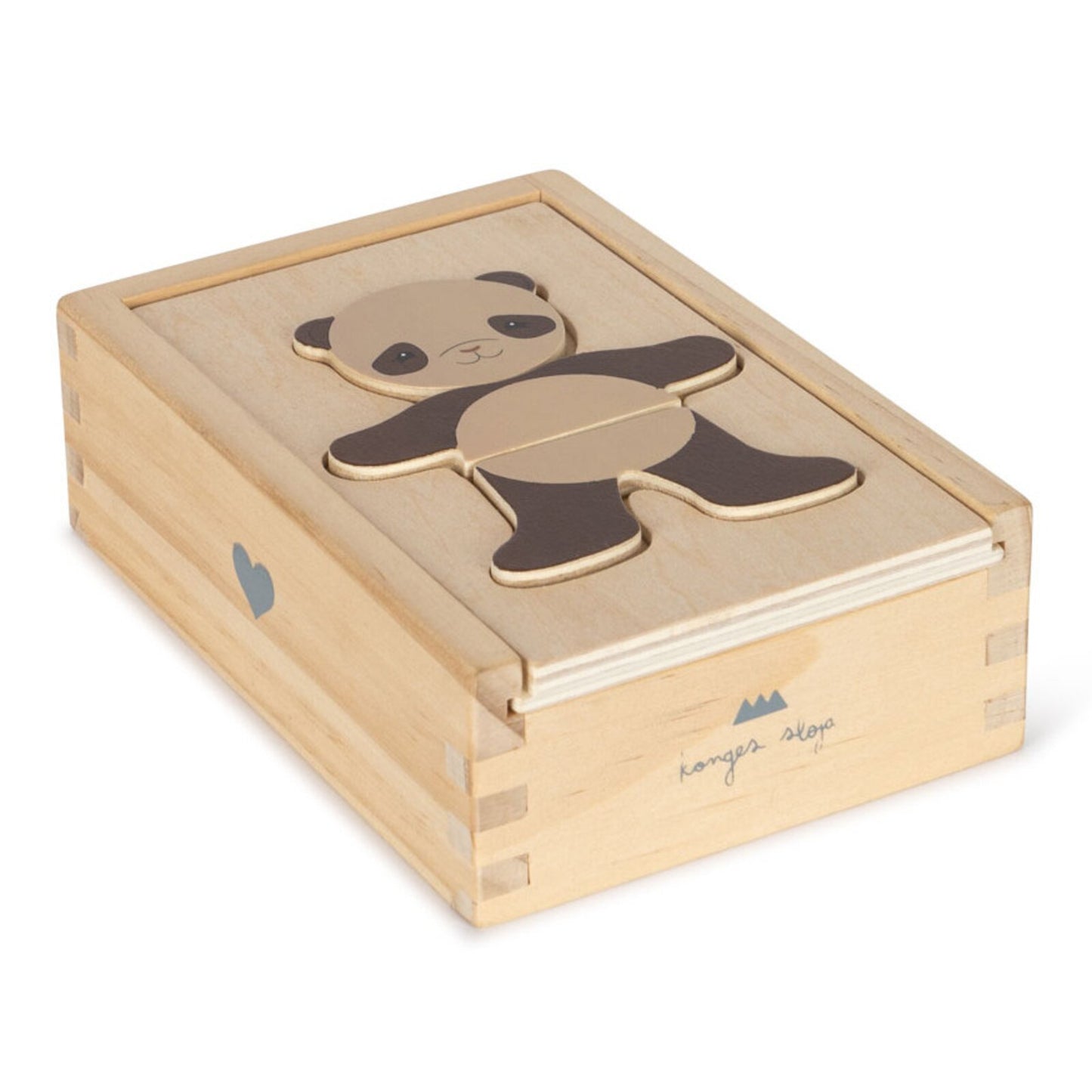 wooden dress up puzzle - animals
