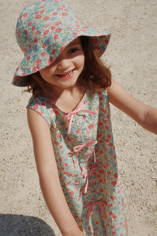 elin bow dress gots - fiola