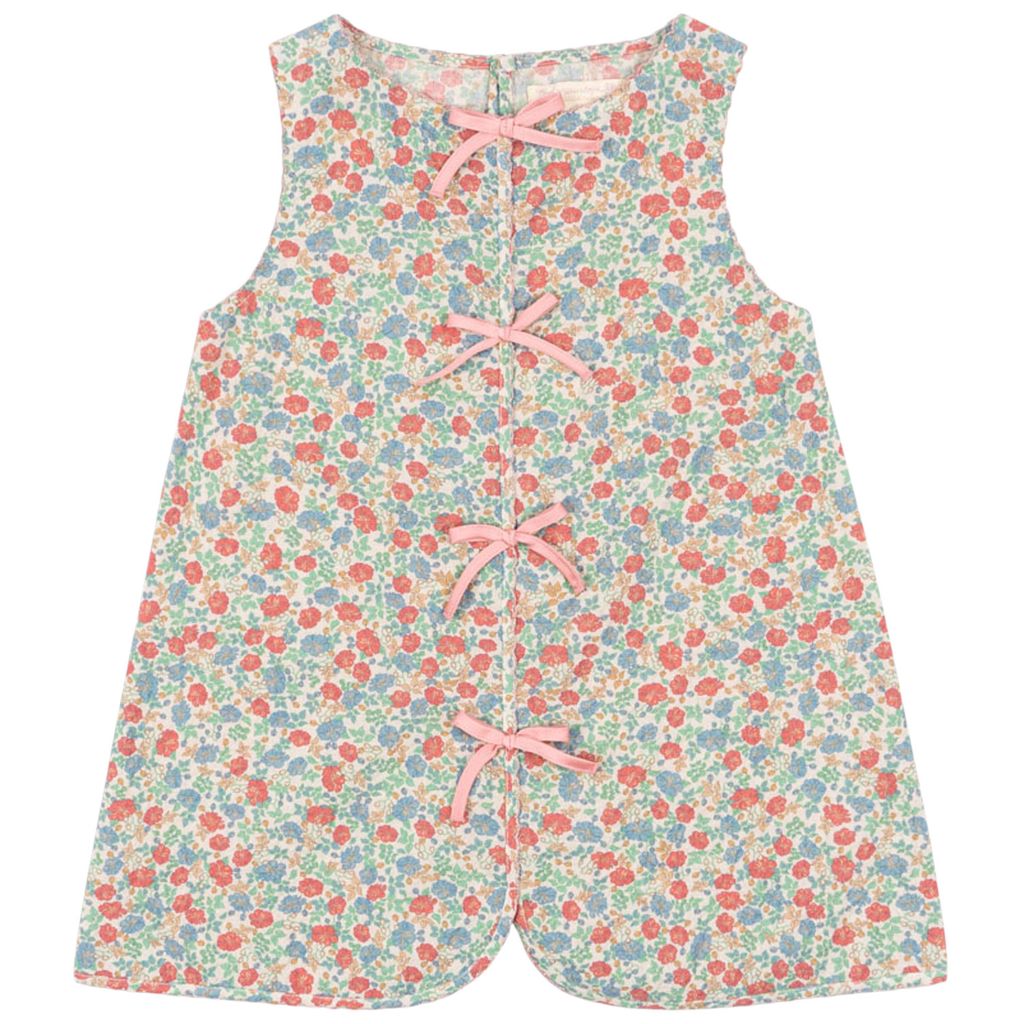 elin bow dress gots - fiola