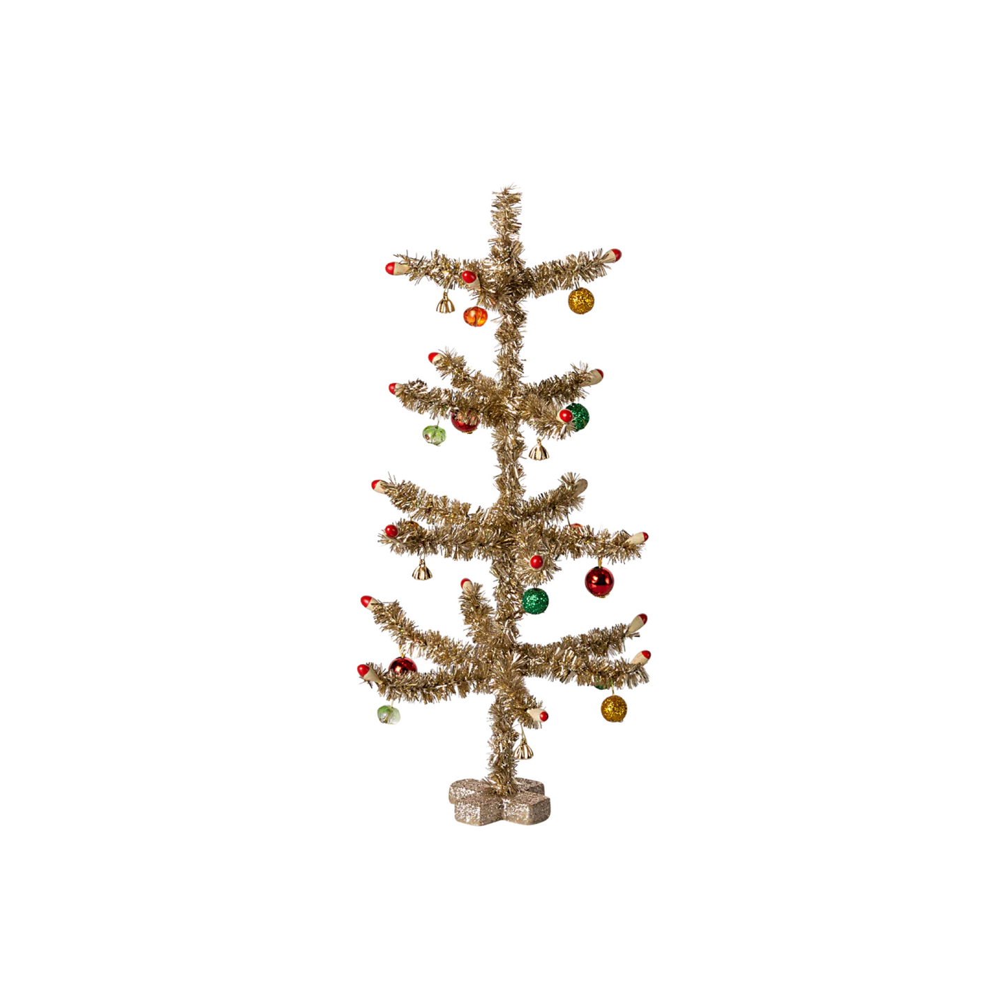Christmas tree, Gold - Red and green decoration
