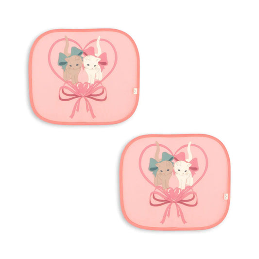 Car sunshade - kitty bow