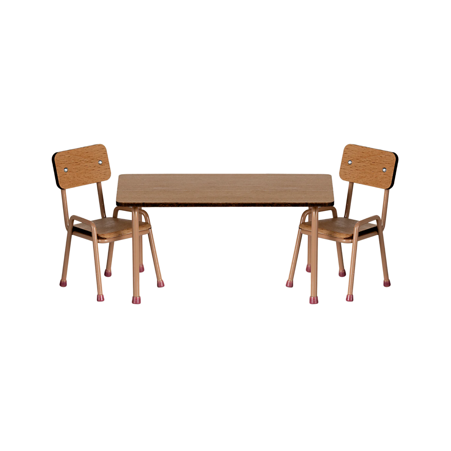 Table and chair set, Mouse - Dark powder