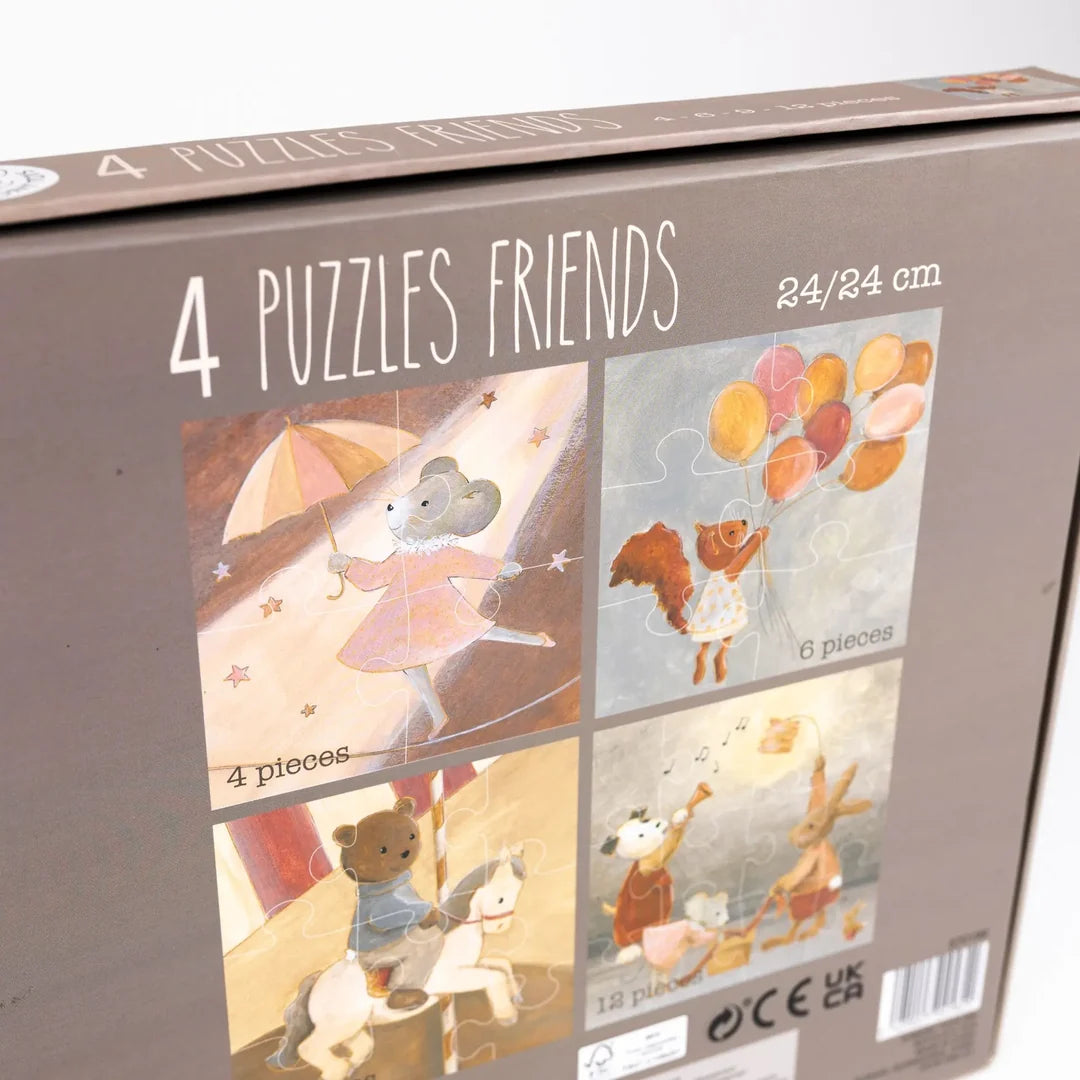 Animal Friends Puzzles (Set of 4)