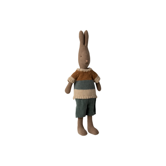 Rabbit, Size 2 - Brown - Shirt and shorts