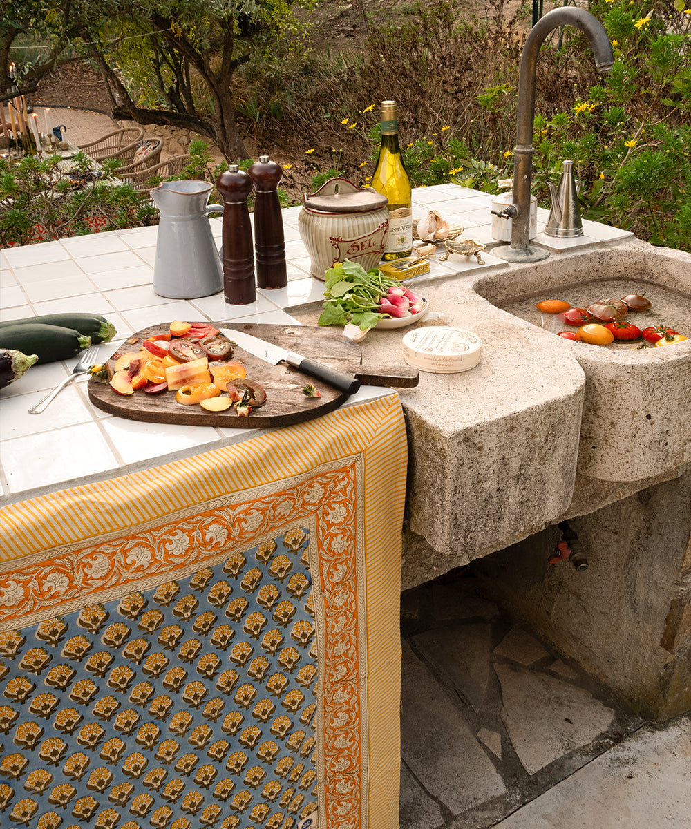 Blue Emma Balcony Throw Mini