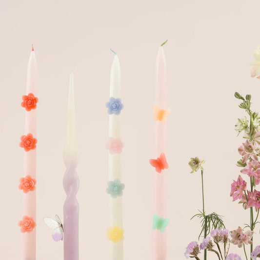 Butterfly Taper Candles (x2)