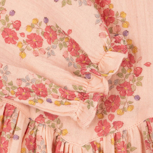 Coco dress gots- Floria pink