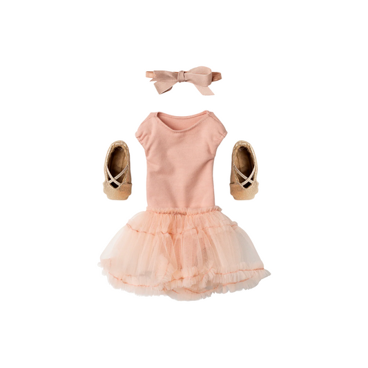 Ballet suit and skirt rose, Size 3