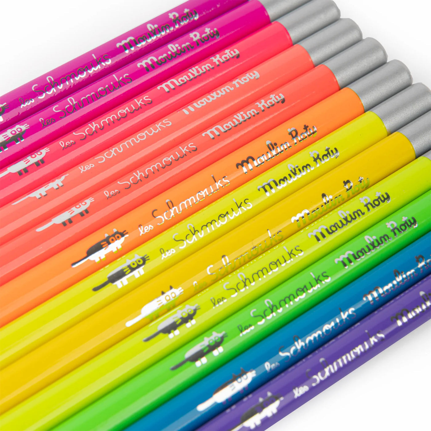Les Schmouks 12 pcs neon color pencils