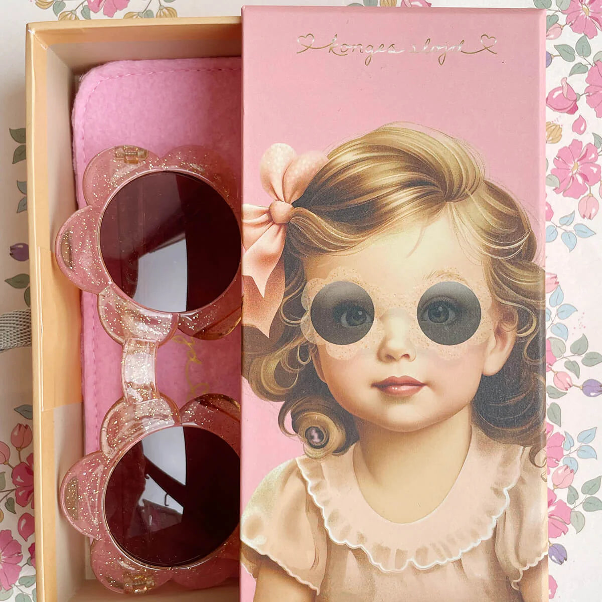 sunglasses baby flower- glitter mist