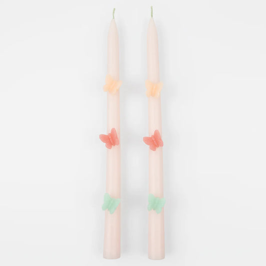 Butterfly Taper Candles (x2)