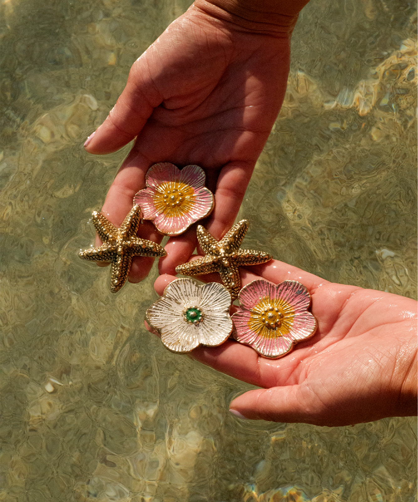 Faye Flower Knob Pink