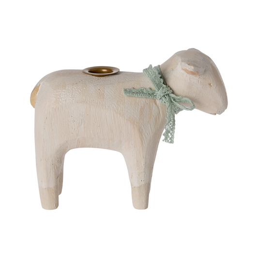 Candle holder, Lamb - Mint