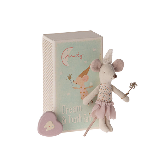 Tooth Fairy Mouse, Little Sister in Match Box