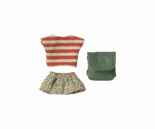 Clothes and bag, Big sister mouse - Green