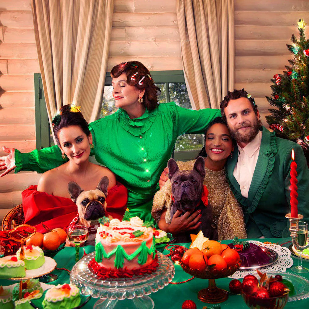 Christmas tree hair claw