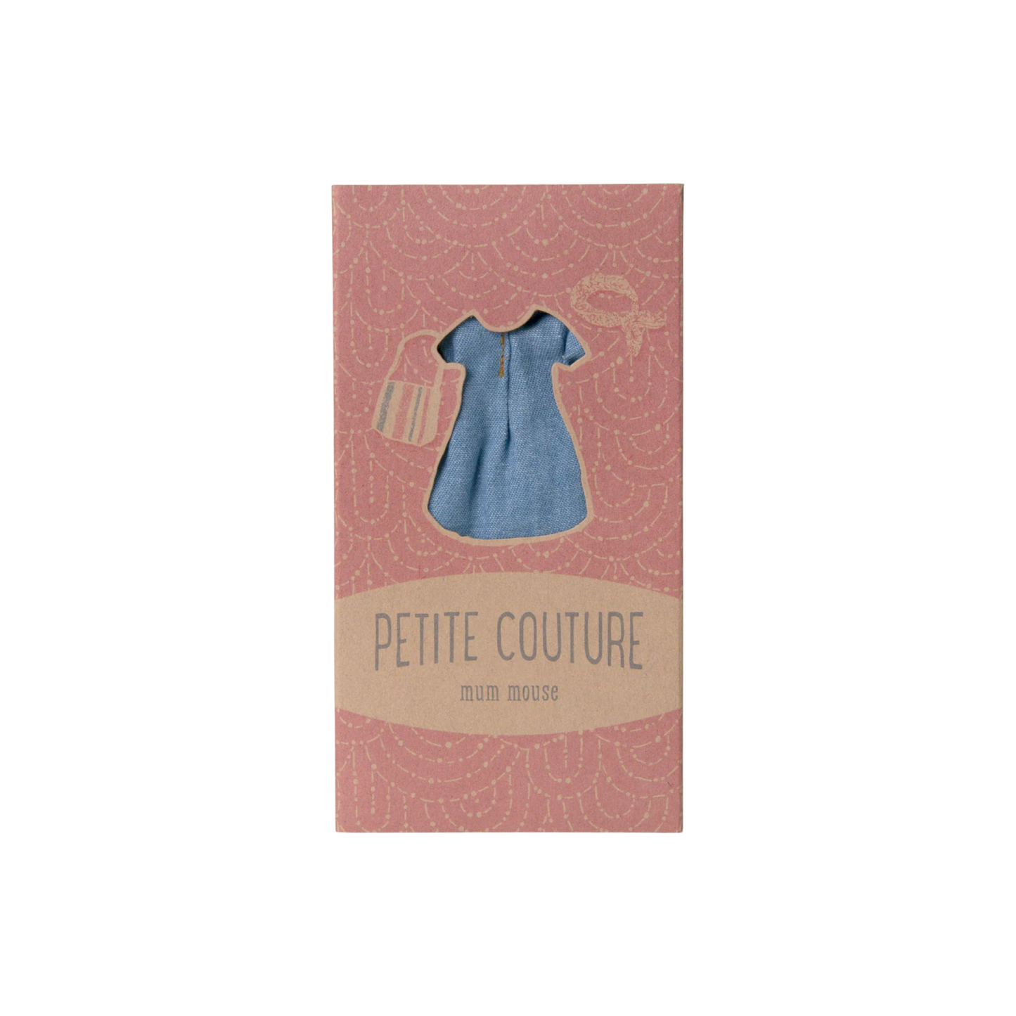 Denim dress and bag, Mum mouse