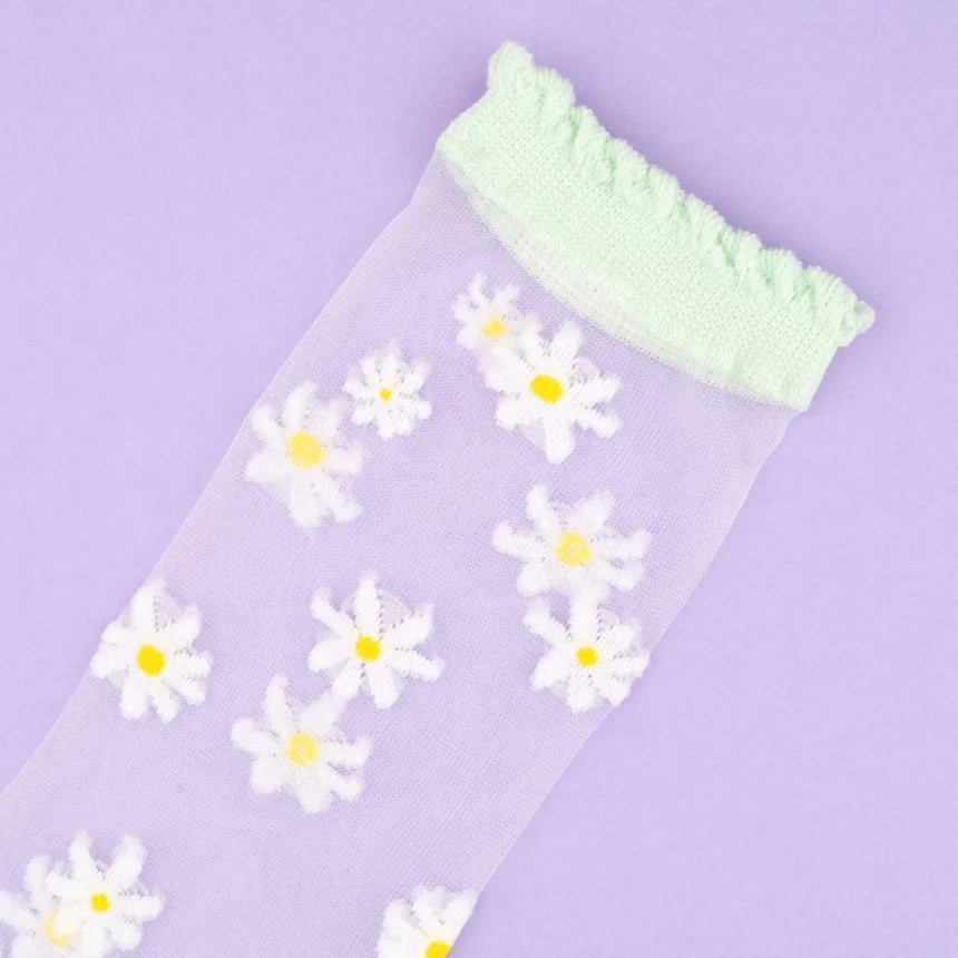 Daisy sheer socks