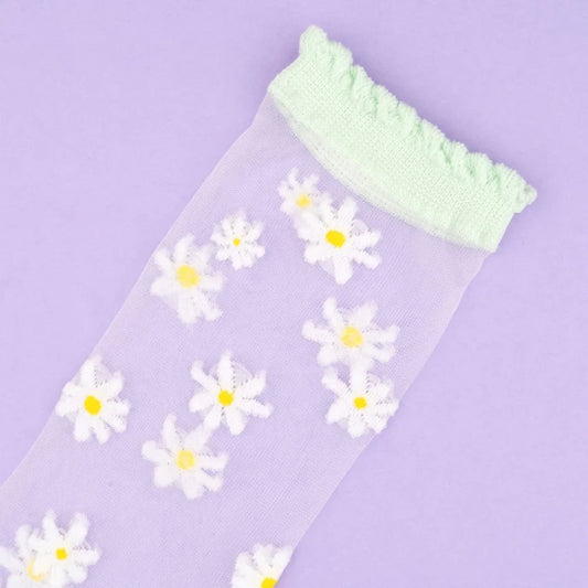 Daisy sheer socks