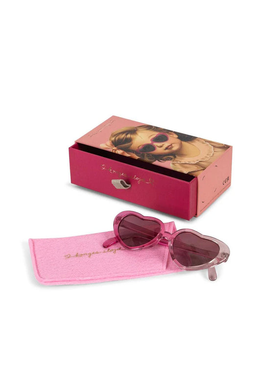 Sunglasses baby heart - pink multi