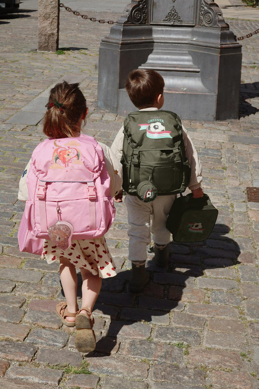 Clover schoolbag- Peony
