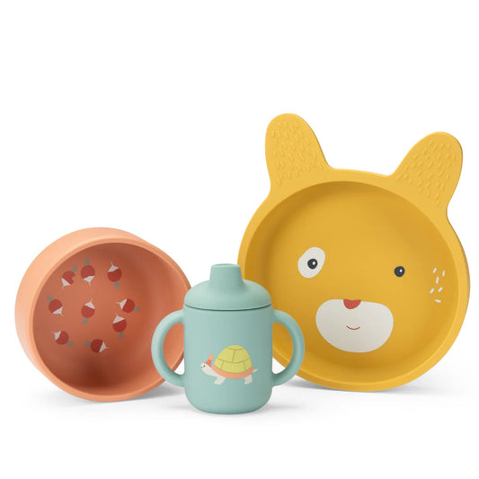 Trois Petits Lapins silicone set