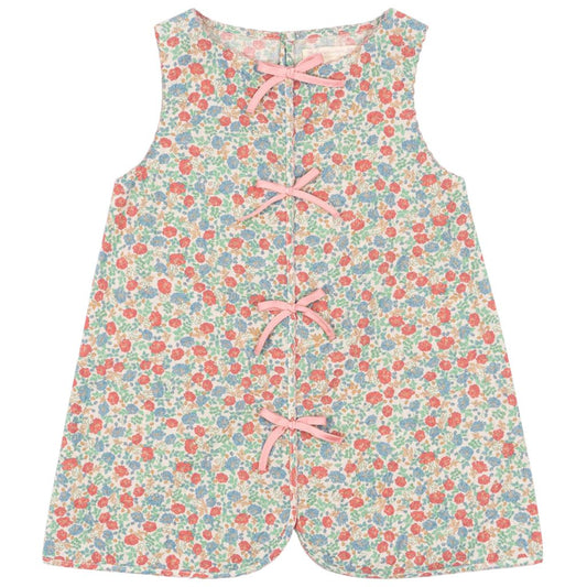 elin bow dress gots - fiola