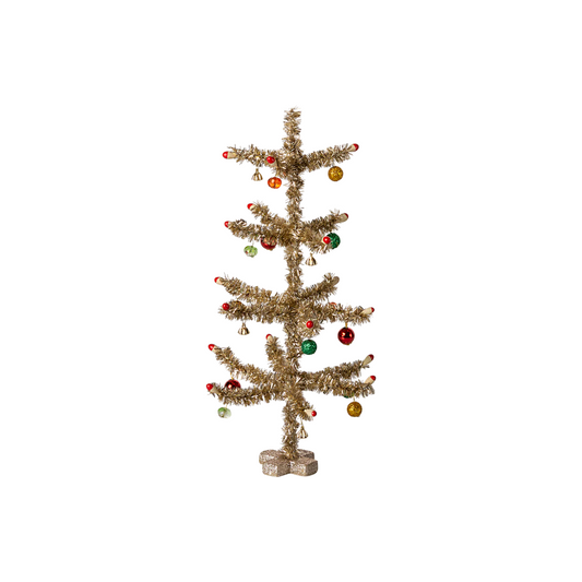 Christmas tree, Gold - Red and green decoration
