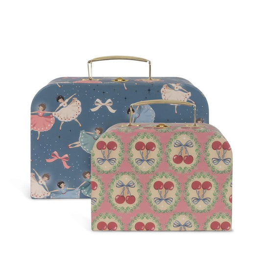 2 Pack Suitcase | Snow Bow Ballerina