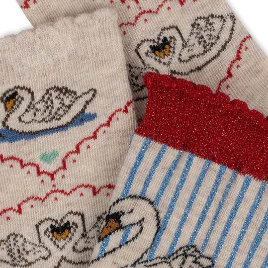 2 pack swan socks - swan