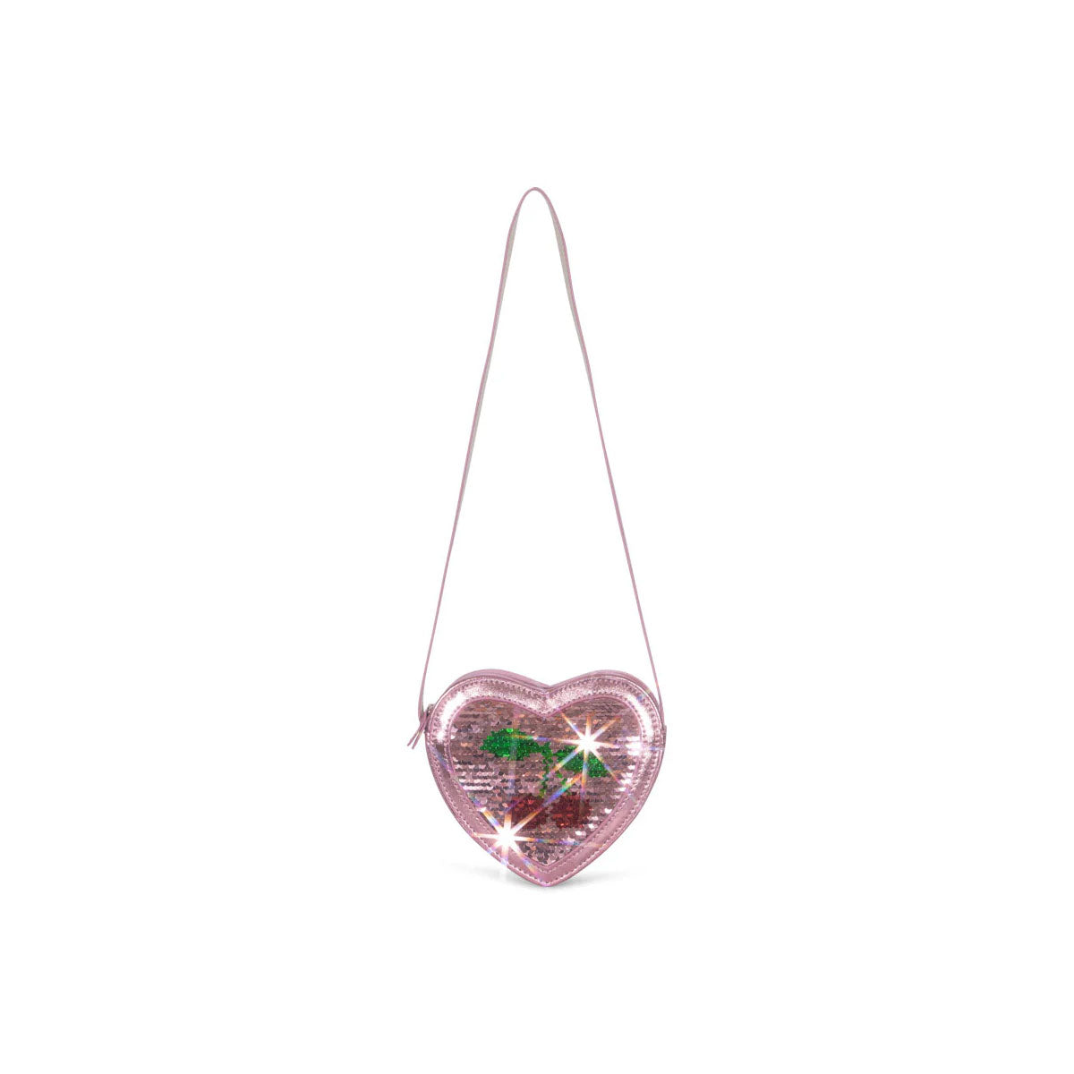 Tut Heart Sequin Bag - Rose