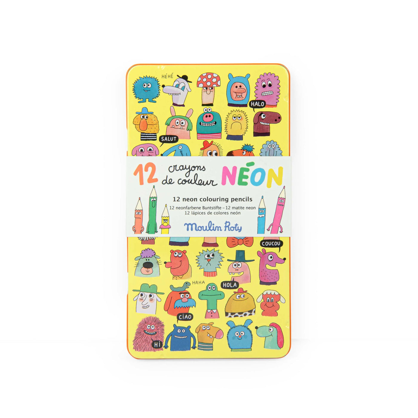 Les Schmouks 12 pcs neon color pencils