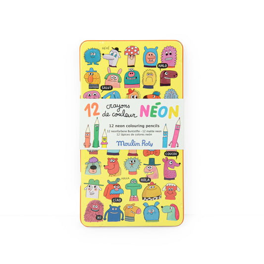 Les Schmouks 12 pcs neon color pencils