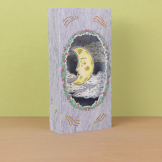 Magical Moon die-cut card by Fee Greening