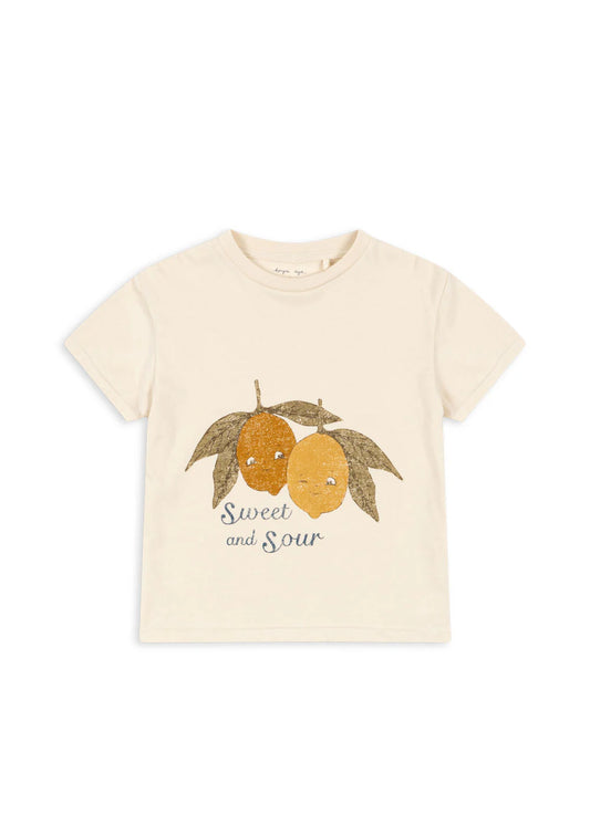 famo tee gots - almond milk
