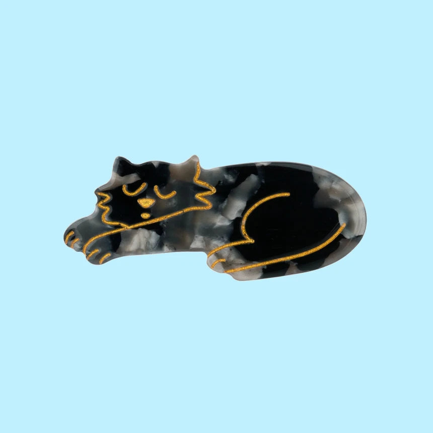 Black Cat Hair Clip