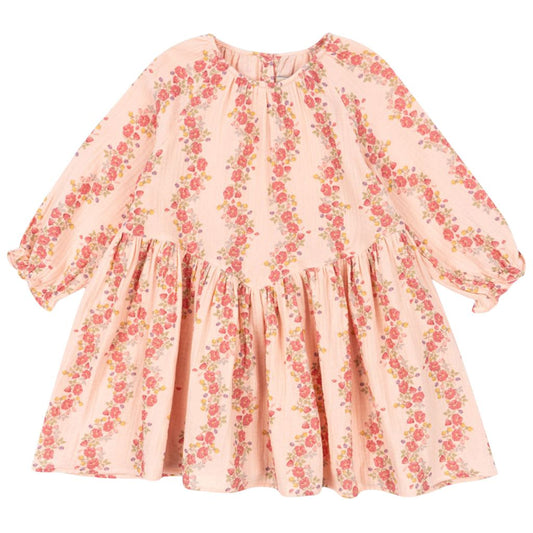 Coco dress gots- Floria pink