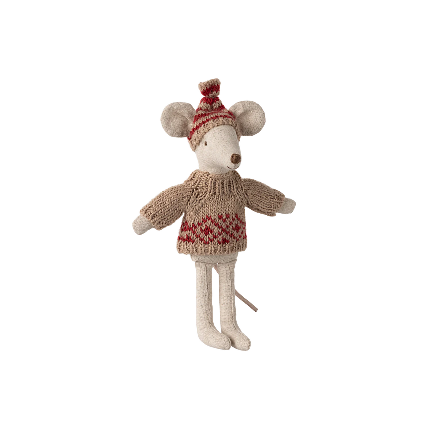 Knitted sweater and hat, Mum mouse