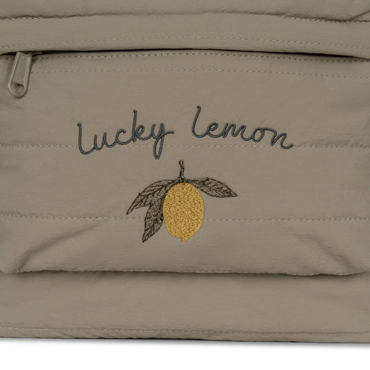 juno quilted backpack midi - lemon