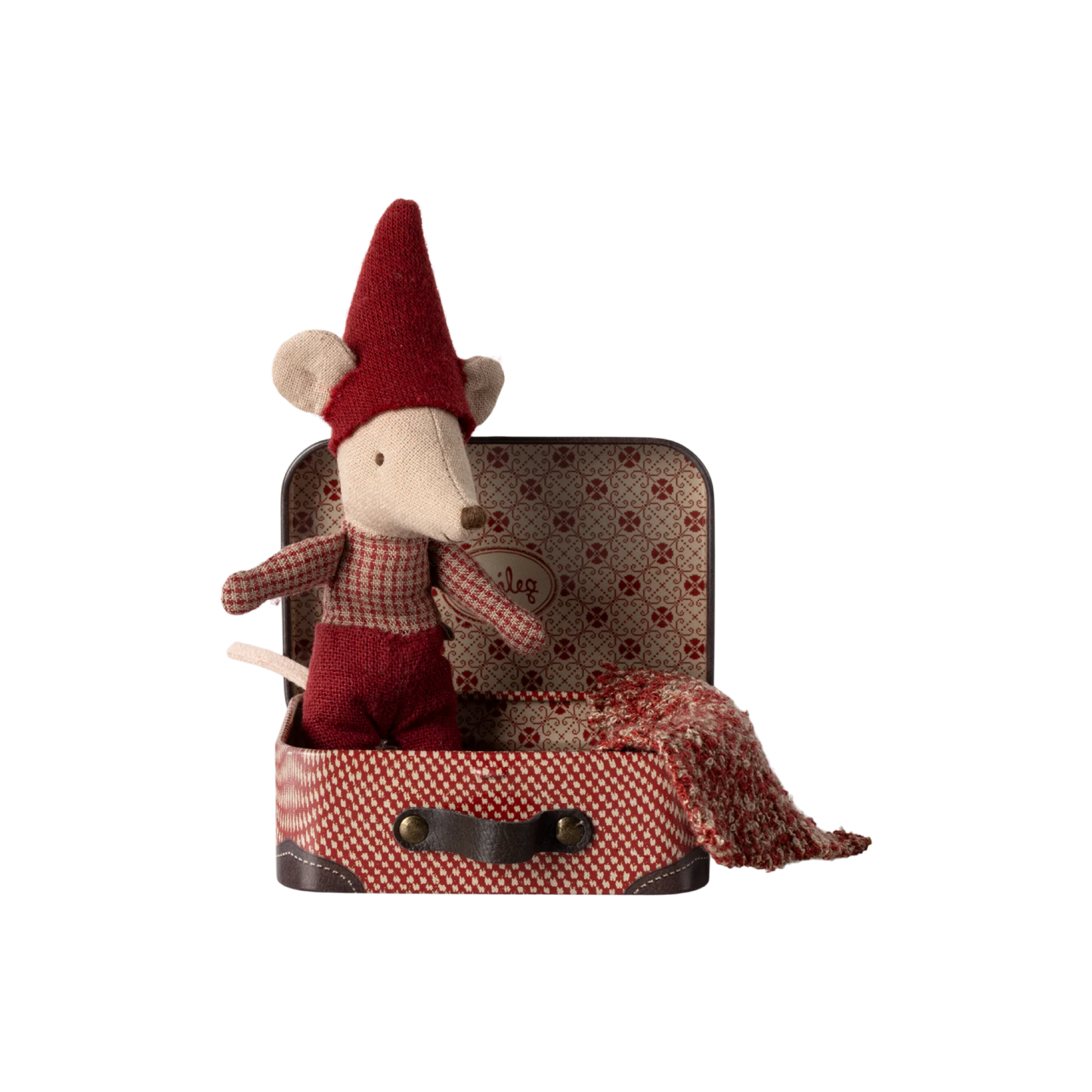 Christmas mouse, Baby in suitcase