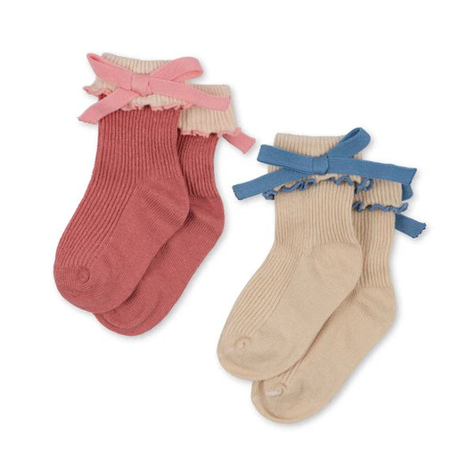 2 pack bow socks - bow mix