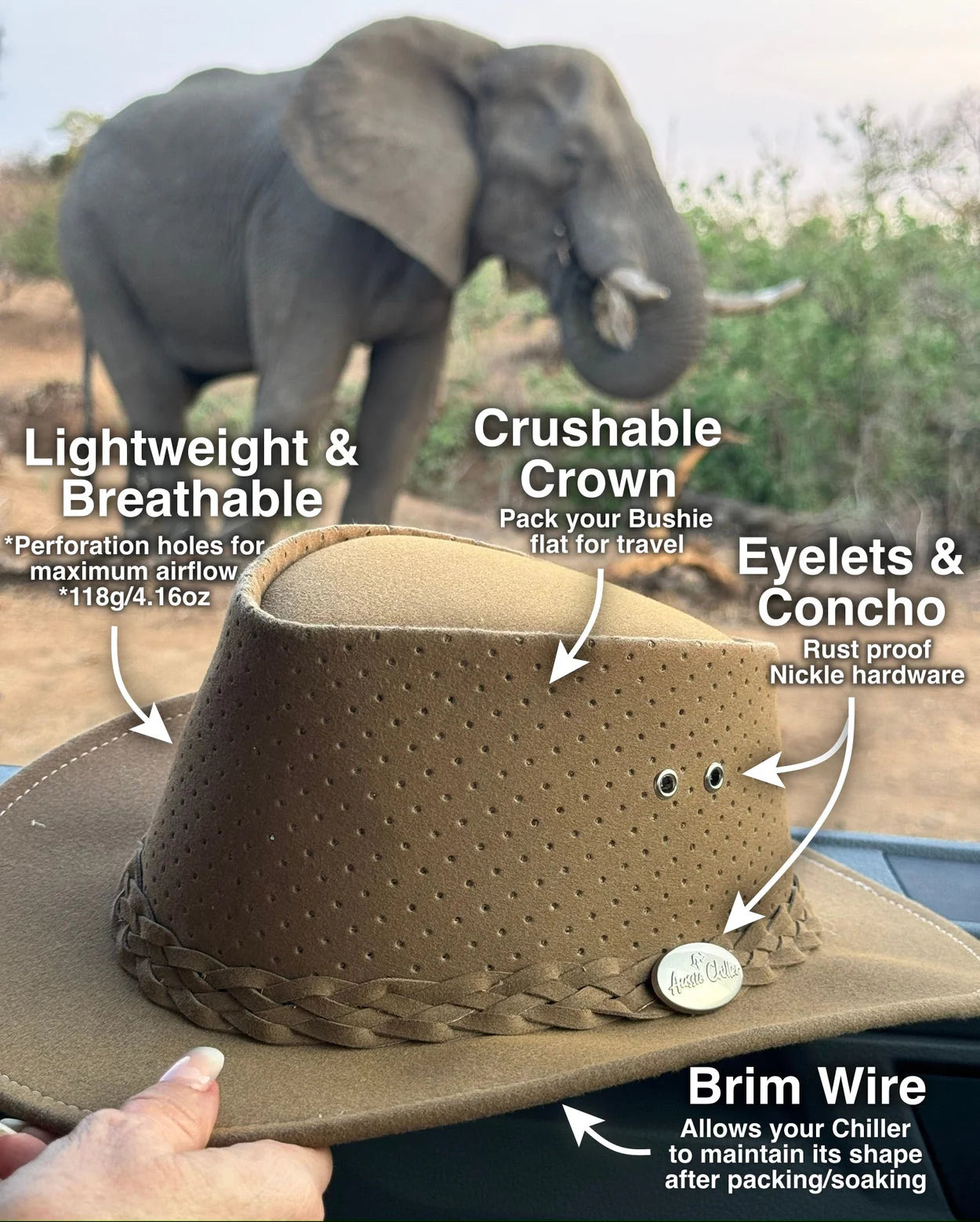 Bushie hat - Blonde