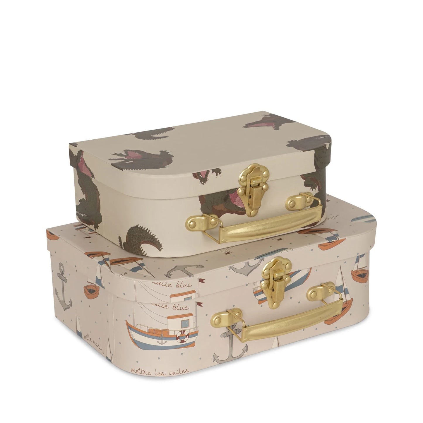 2 pack suitcase - crocodile