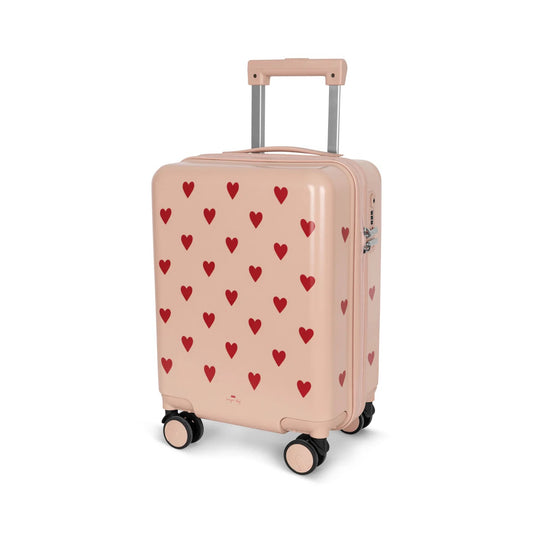 travel suitcase - hearts